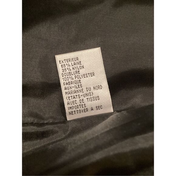 Talbots Wool Blend Tweed Blazer Jacket Sz 6 Lined Black White Business - Picture 5 of 8